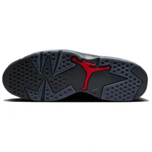 Jordan Air 6 Slip Resistant Abrasion Resistant Mid top Vintage баскетбольные кроссовки Unisex Black