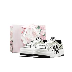 MLB Женские низкие скейтерские кроссовки Chunky Liner Green устойчивые к истиранию