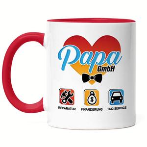Papa GmbH Кружка Красная Ремонт Финансирование Службы Такси Забавный Подарок на День Отца Hey!Print, красный