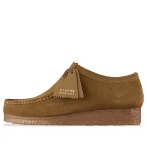 Кроссовки wallabee 'cola' Clarks, коричневый
