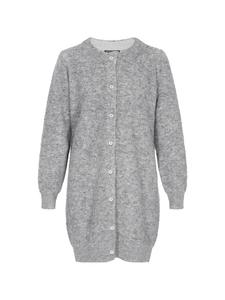 DreiMaster Женский кардиган серого меланжевого цвета