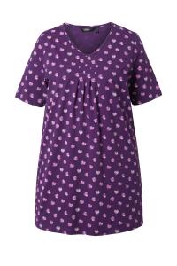 Ulla Popken Футболка в темно-фиолетовом цвете