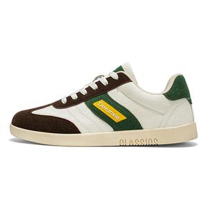 Износостойкие низкие повседневные туфли для мужчин Lin Feng, White Green