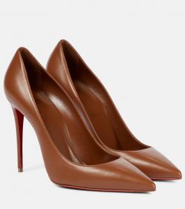 Кожаные туфли Kate 100 Christian Louboutin, коричневый