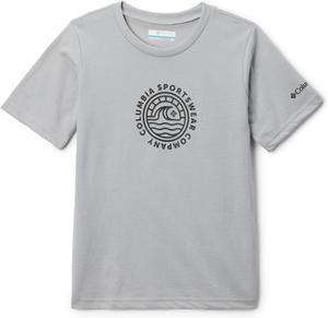 Футболка Columbia Unisex-Child La Poudre Pass с коротким рукавом, Columbia Grey/Day Maker