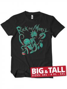 Футболка черного цвета Rick and Morty