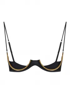Бюстгальтер с регулируемыми бретелями Elisabetta Franchi, черный