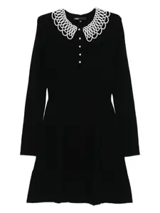 Платье с искусственным жемчугом Maje, черный