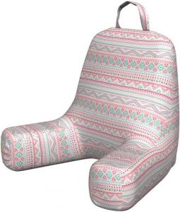 Наволочка для подушки для чтения Lunarable Hipster, рисунок от руки в пастельных тонах на белом фоне, мягкая, без наполнителя, размер S, разноцветная., Multicolor