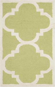 SAFAVIEH Cambridge Collection ковер 61 x 92 см Green / Ivory CAM140T ручной работы Moroccan Trellis премиум шерсть