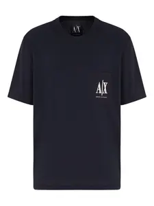 Футболка с логотипом Armani Exchange, черный