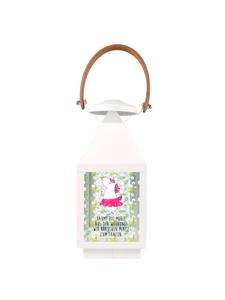 Mr. & Mrs. Panda Уличный подсвечник в виде балерины-единорога с надписью, прозрачный