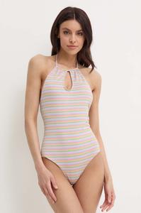 Сплошной купальник в волнистую полоску Roxy, мультиколор