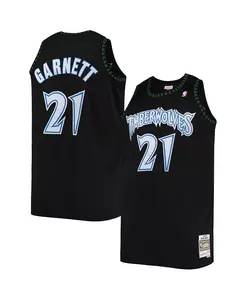 Мужская майка Kevin Garnett Black Minnesota Timberwolves Big and Tall Hardwood Classics Mitchell & Ness