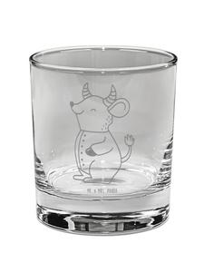 Стакан для виски Телец Астрология без слов в прозрачном Mr. & Mrs. Panda