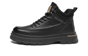 HLA Красные коричневые рабочие ботинки мужские высокие, цвет Red Brown