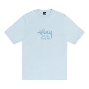 Футболка Stussy Laguna USA Tee Pigment Dyed, Sky Blue