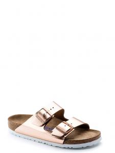 Сандалии с мягкой стелькой Arizona Birkenstock, copper metallic