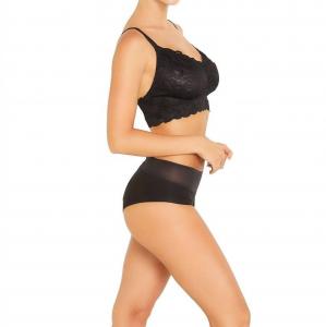 Бюстгальтер Never Say Never Curvy на крючках и петлях черный Cosabella