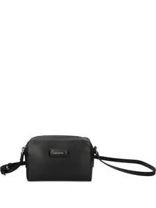 Сумка через плечо с логотипом Lacoste, черный