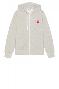 Толстовка Invader с капюшоном Comme Des Garcons Play, серый