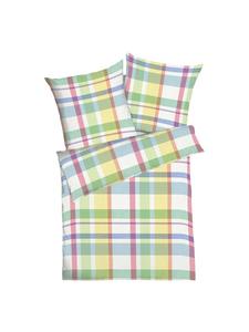 Постельное белье Мадрас в цвете Traumschlaf, 155 x 220 + 80 x 80 см