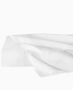 Простыня из хлопчатобумажной ткани, односпальная, односпальная Sferra, white/white