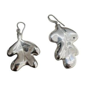 JIL SANDER Сережки женские серебряные