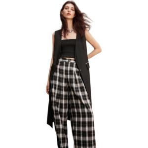 ELLE Женский жилет черный V-образный вырез умеренный деловой костюм