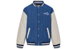 Levis Бейсбольная куртка Levi’s Silver Label Series мужская сине-белая разноцветная, Blue White Multicolor