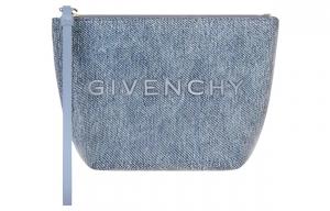 Givenchy Джинсовый клатч мини женский средний синий