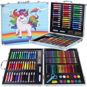 Художественный набор для рисования Мелками Краски Маркеры Чемодан 150 шт. Nobo Kids