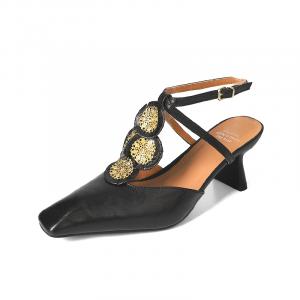 Повседневные туфли 6 см женские Echo&yolo, Black