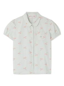 Bonpoint рубашка с принтом, зеленый