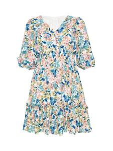 Usha Женское платье сине-бежевого цвета