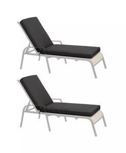 Подушка для уличного шезлонга, длина 41,7 дюйма x 22 дюйма x ширина 3 дюйма, подушка для сиденья стула — набор из 2 шт Aoodor, зеленый