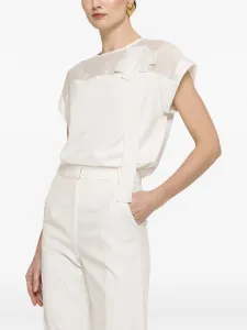 Блузка с бантом NISSA, белый