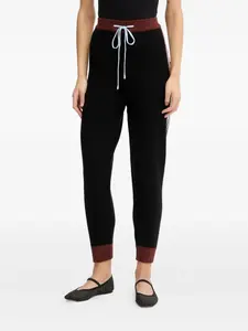 Спортивные брюки с пальмами и кулиской Never Fully Dressed, черный