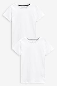 Комплект из 2 хлопковых футболок с короткими рукавами Next, белый