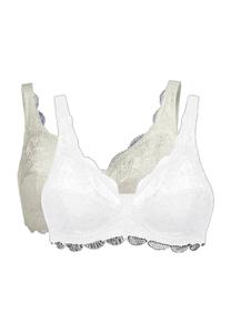 Мягкий бюстгальтер Латина, 2 шт., кайма, кружево, женский susa, цвет Weiss Skin