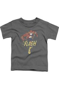 Футболка с Флэшем DC Comics для детей с приглушенным принтом Gildan, Charcoal