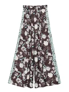 Брюки с цветочным принтом Forte Forte, коричневый