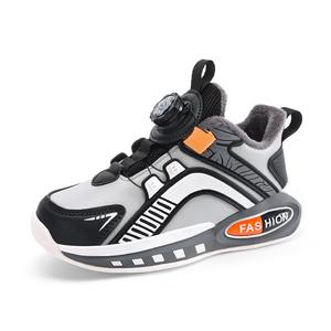 Детские термо-кроссовки для баскетбола TONYBEAR, черный/серый