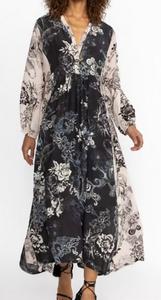 Оливия Мади шелковое платье в мульти Johnny Was