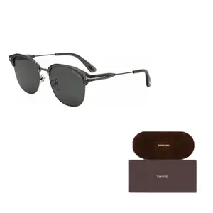 TOM FORD Пластиковые металлические очки в стиле бровей унисекс серые, Gray