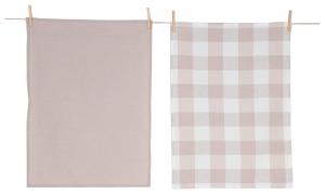 Набор чайных полотенцев Esposa, 50x70 см, белый/бежевый