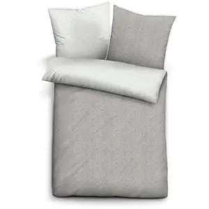 Постельное белье Biberna, (2 шт.), цвет hellgrau-grau