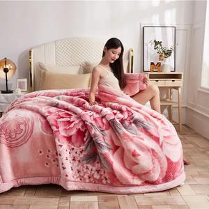 Fuanna Плед свадебный 150х200 см, двойной утепленный, вес 2,5 кг, цвет Peony Fairy - Pink