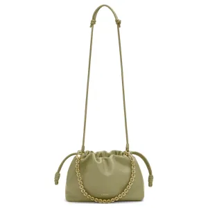 LOEWE Клатч Flamenco Soft Nappa из овечьей кожи, средний, женский, цвет Eucalyptus Green