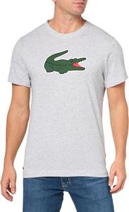 Мужская спортивная футболка Lacoste Ultra Dry XXL с логотипом, Silver Chine/Green/White